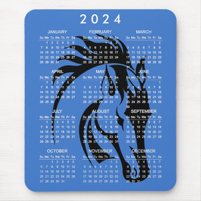 Bela Bela Boca Negra Calendar Mousepad 2024 (Frente)