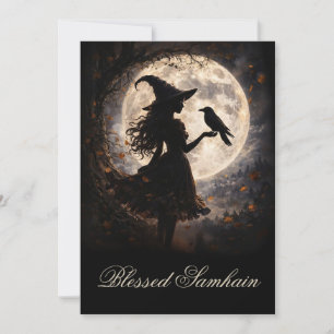 Bela Bênção de Samhain com Bruxa e Corvo