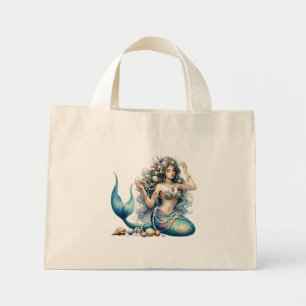 Bela Bolsa de Mão Grande da Sereia