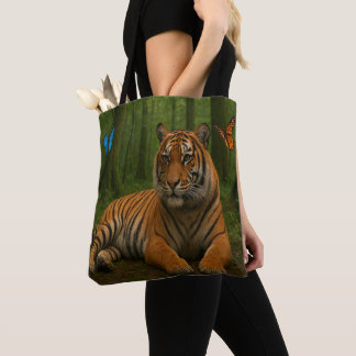 Bela Bolsa Tote de Tigre
