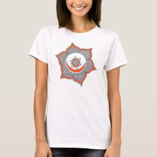 Bela camisa com chakra sacral na frente