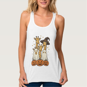 Bela Camisa de Halloween Girafa Fantasma Abóbora D