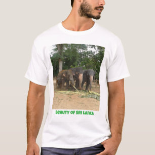 Bela camisa elefante do Sri Lanka