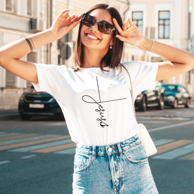 Bela camiseta de guiamento da Cruz de Jesus (Criador carregado)