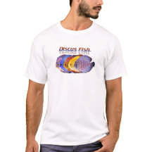 Bela camiseta de peixe de disco
