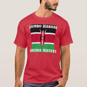 Bela camiseta Jambo Habari Hakuna matata