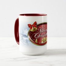 Bela caneca de café de Natal