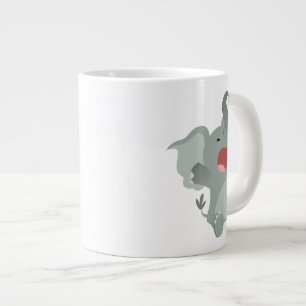 Bela caneca de elefante com sono