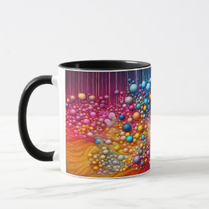 Bela caneca de gato Abstrato