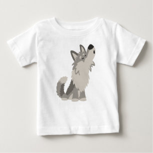 Bela Caricatura De Wolf Baby T-Shirt
