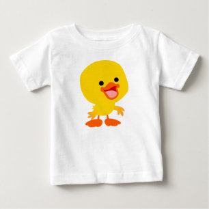 Bela Caricatura Sorridente Camiseta Bebê T-Shirt