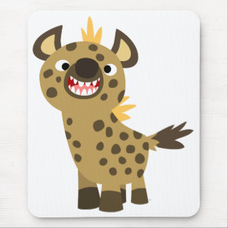 Bela Caricatura Sorridente Hyena Mousepad