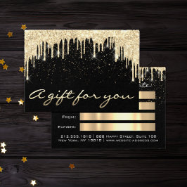 Bela de Natal Salon Hair GoldConfetti Gift Drit