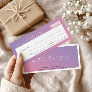 Bela de negócios do ELEGANT salon púrpura cor-de-r