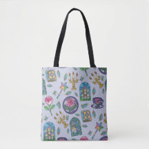 Bela e a Fera Livro Garota Bolsa Tote
