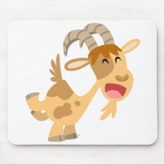 Bela e Feliz Cartoon Goat Mousepad