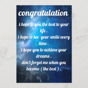 bela e melhor convite para felicitações