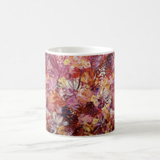Bela Flor Floral Colorida Xícara de Caneca Feminin
