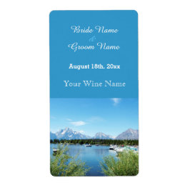 bela fotografia de paisana etiqueta de vinho de ca