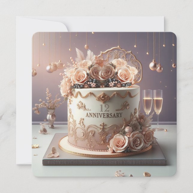 BELA GREETA DE BOLO ANIVERSÁRIO FLORAL (Frente)