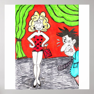 Bela Impressão de Cartoon Humor Pageant