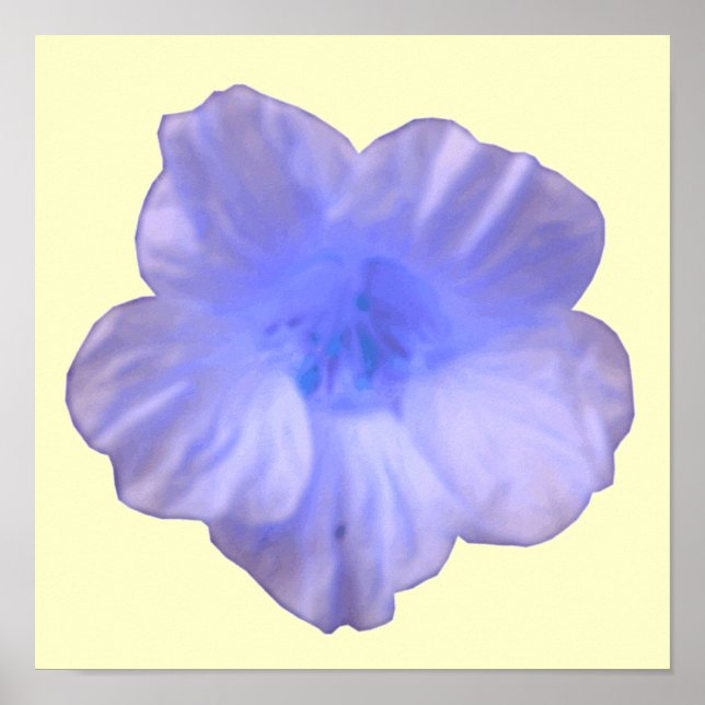 Bela Impressão de Nastúrcio Azul (Frente)