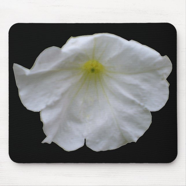 Bela Petunia Mousepad Branca (Frente)