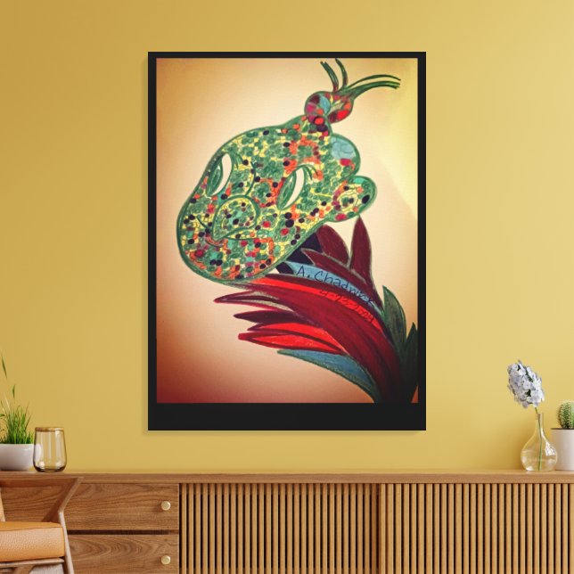 Bela Planta Criatura Impressão em Tela (Insitu(Sala de estar))