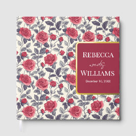 Bela Rosa de Casamento Que Pensava Livro de Convid