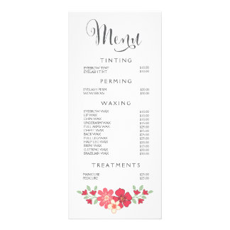 Bela Rosa Salão Beleza Lista de Preços do Menu Bea