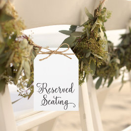 Bela Senha Reservada Sentando Grande Etiqueta De C