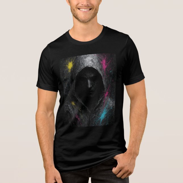 Bela Silenciosa - Poderosa Camisa T Hooded Escura (Frente)