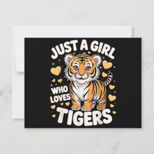 Bela Tigre Animal Só Uma Garota Que Ama Tigres