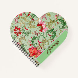 Bela vintage design notebook personalizado