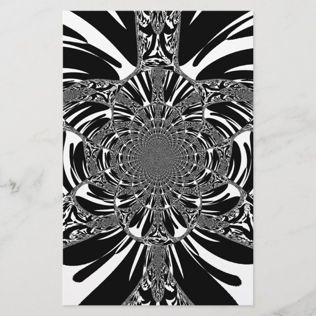 Bela Zebra Animal Imprimir vetor caleidoscópio (Frente)