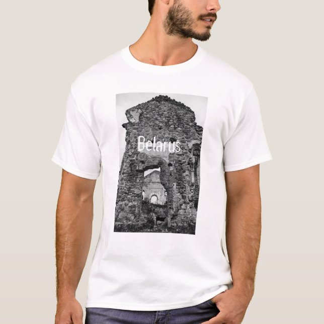 Belarus Begoml Biahoml Arquitetura T-Shirt Top (Frente)