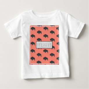 Belarus Bisão Bielorrusso Зубр Беларусь Camiseta
