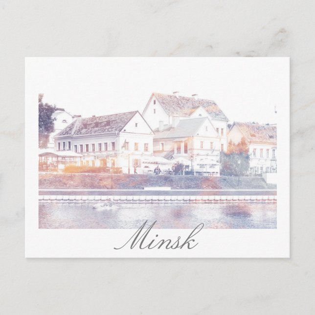 Belarus Minsk Arquitetura Cartão Postal (Frente)