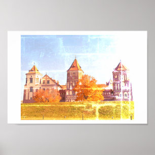 Belarus Mir Castle Architecture Nature Poster