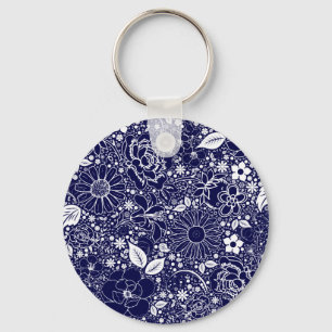 Belas Botânicas Chaveiro Azul