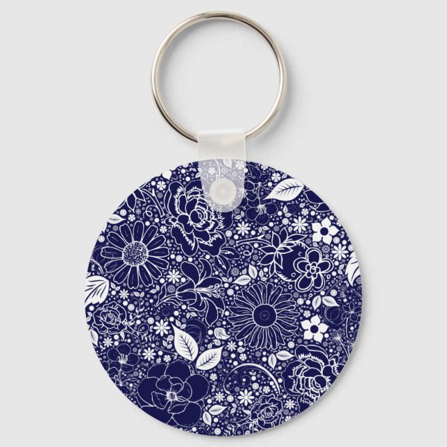 Belas Botânicas Chaveiro Azul (Frente)