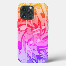 Belas Músicas Cores Felizes Notas Musicais Animada
