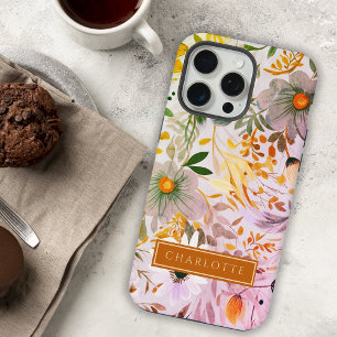 Beleza Botânica Rosa e Laranja Floral