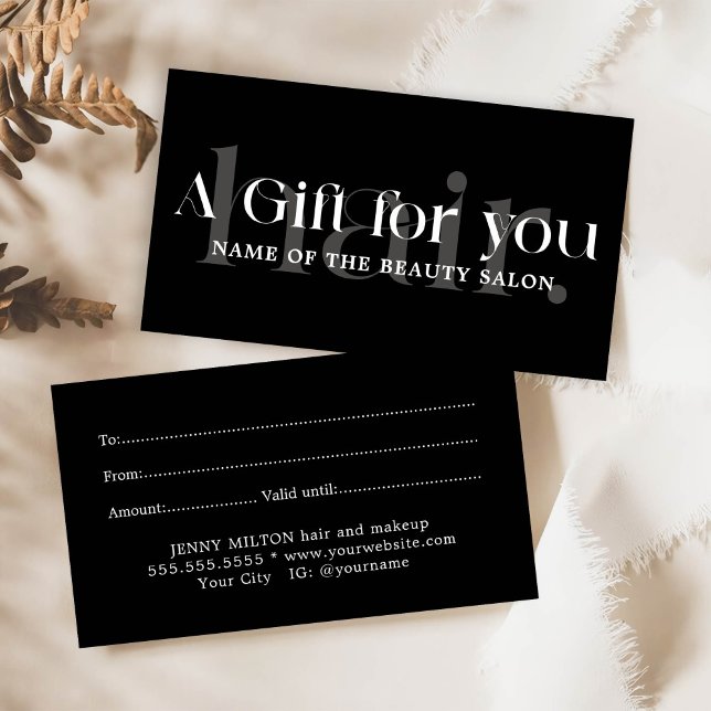 Beleza Branca Negra Simples Elegante (Criador carregado)