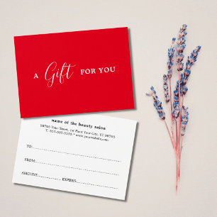 Beleza Branca Vermelha Minimalista Elegante