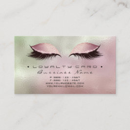 Beleza de Cartão de Lealdade Salão Makeup Blush Ro