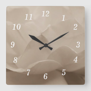 Beleza De Um Relógio De Parede Rosa Sepia