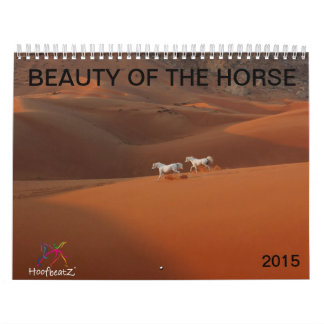 Beleza do calendário 2015 do cavalo