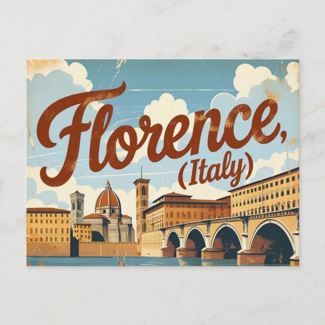 Beleza do Cartão Postal de Florença (Frente)