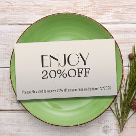 Beleza do cupom branco de Cinzas Elegante moderna